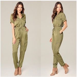 Bebe Cargo Jumpsuit